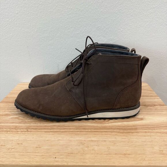 5.11 Tactical Mission Ready Mens Size 13 Chukka Boots Brown Leather Vibram Sole - Picture 2 of 9